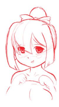 Flashing Female Exposed: (Initial Sketch)