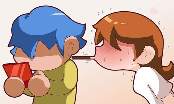 Friday 4Koma 第216話 - Pocky Game