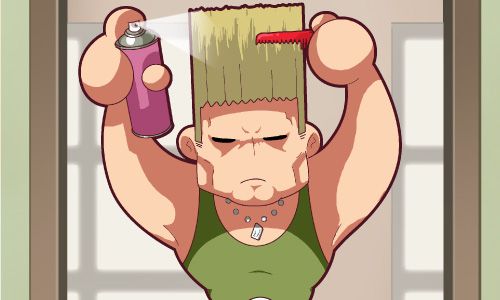 Friday 4Koma 第124話 - How Guile Does His Do