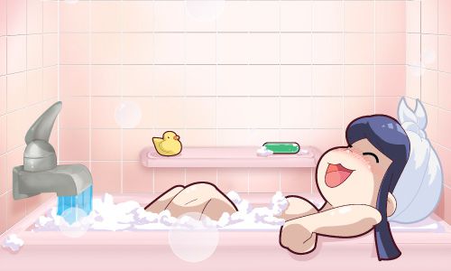 Friday 4Koma 第106話 - Bath Time